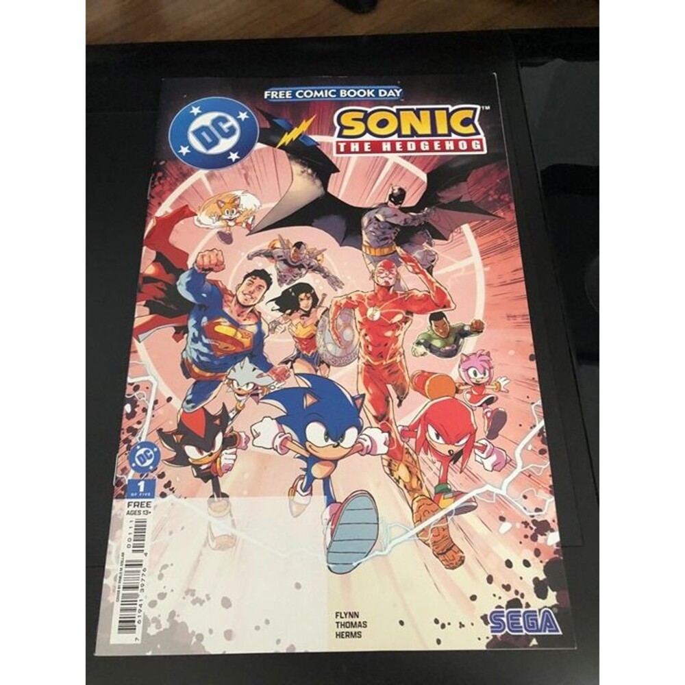 DC x Sonic the Hedgehog 1 Free Comic Book Day 2026 FCBD Knuckles Unstamped NM